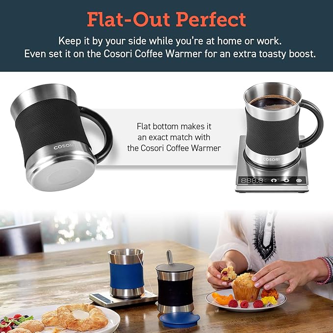 Cosori Coffee Mug with Lids Set of 2 - Image 3