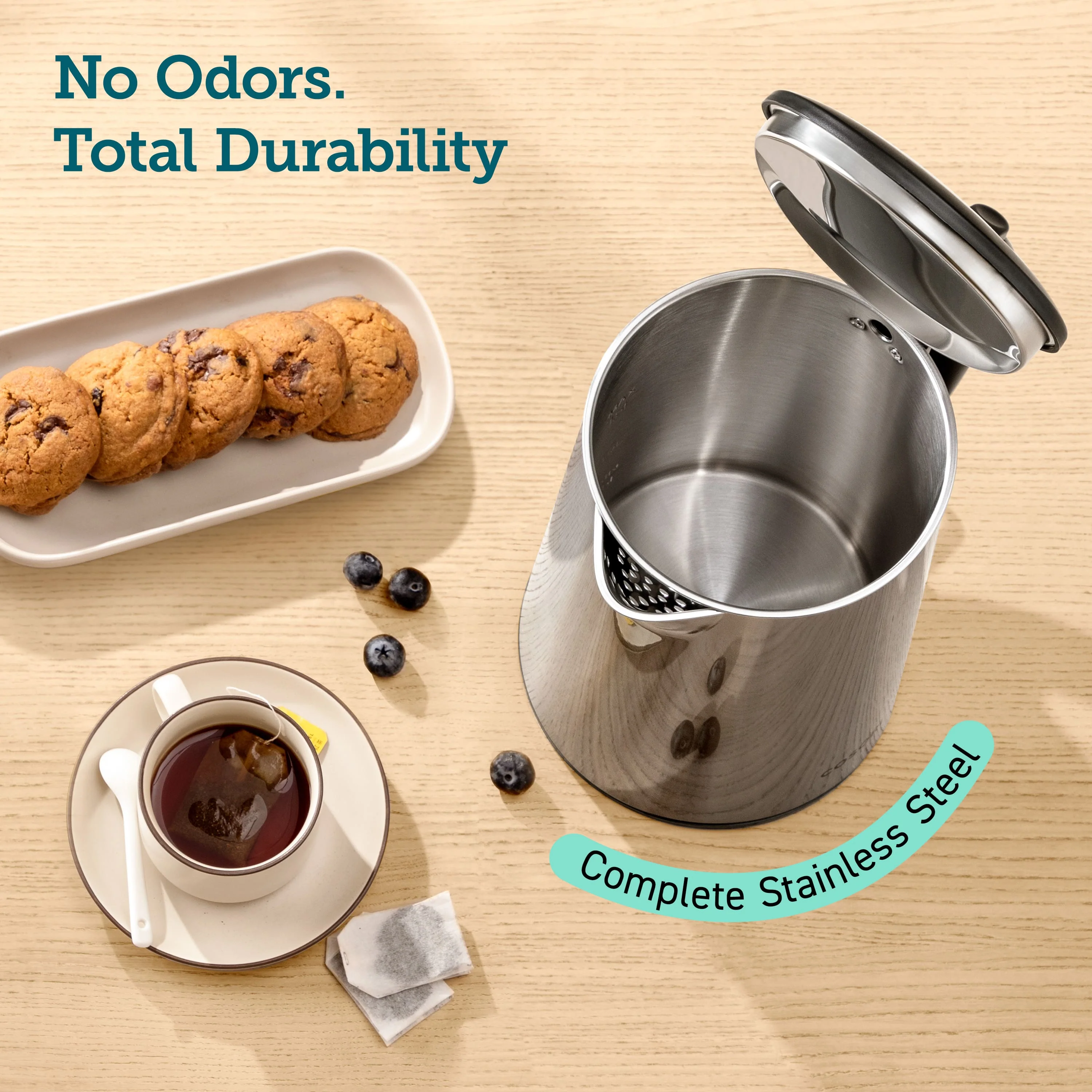 Cosori 1.5L Double Wall Stainless Steel Electric Kettle - Image 3