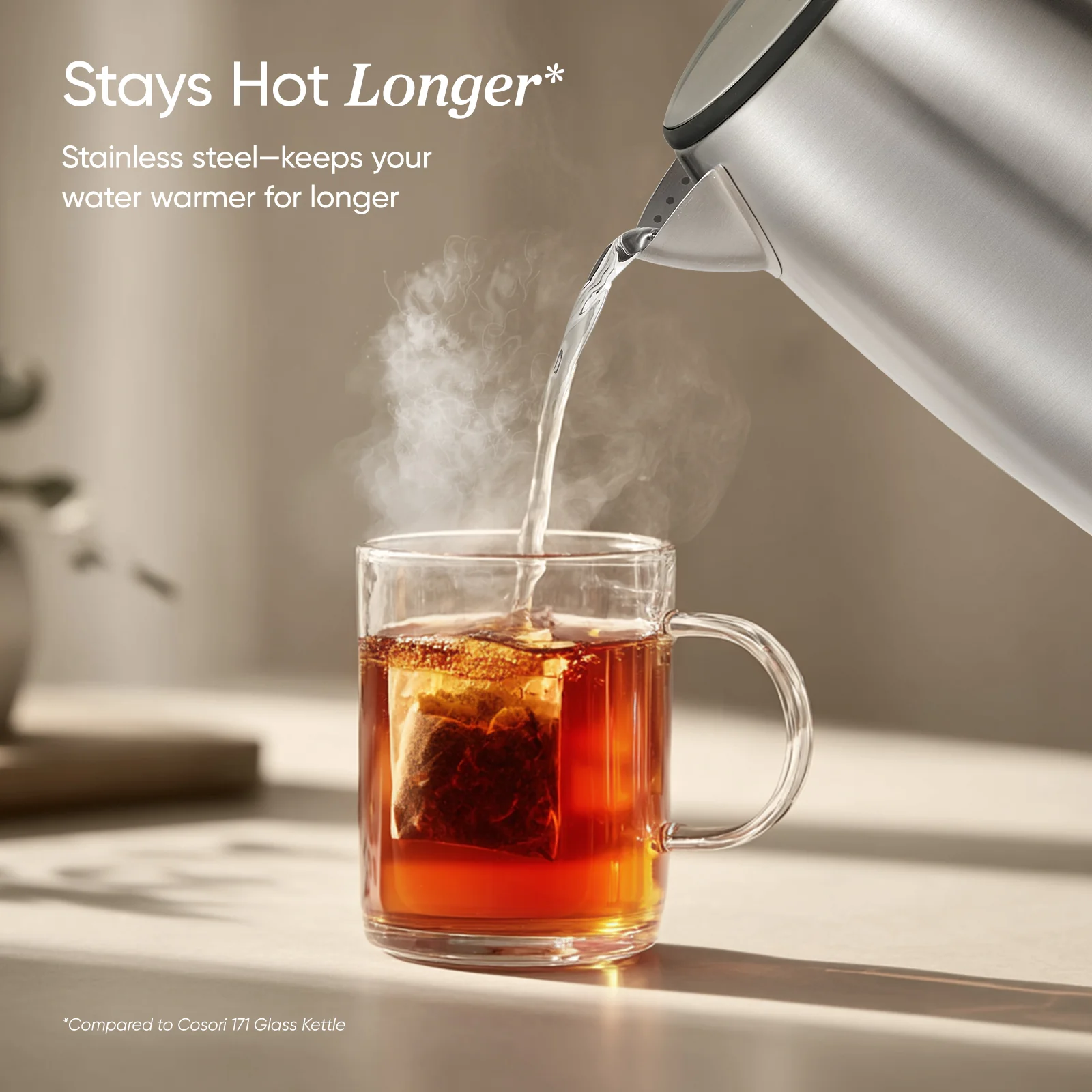 Cosori 1.7L Stainless Steel Electric Kettle SE152 - Image 5