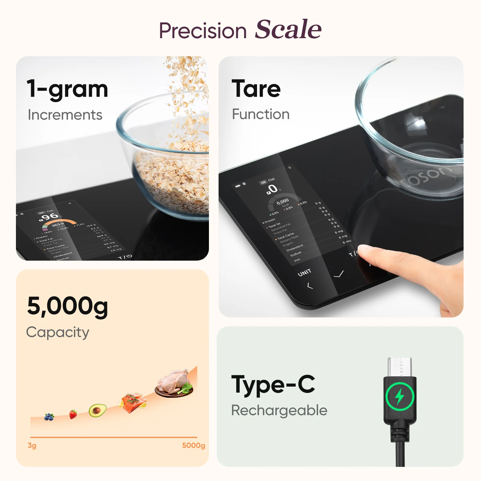 Cosori NutriLens Smart Nutrition Scale - Image 12