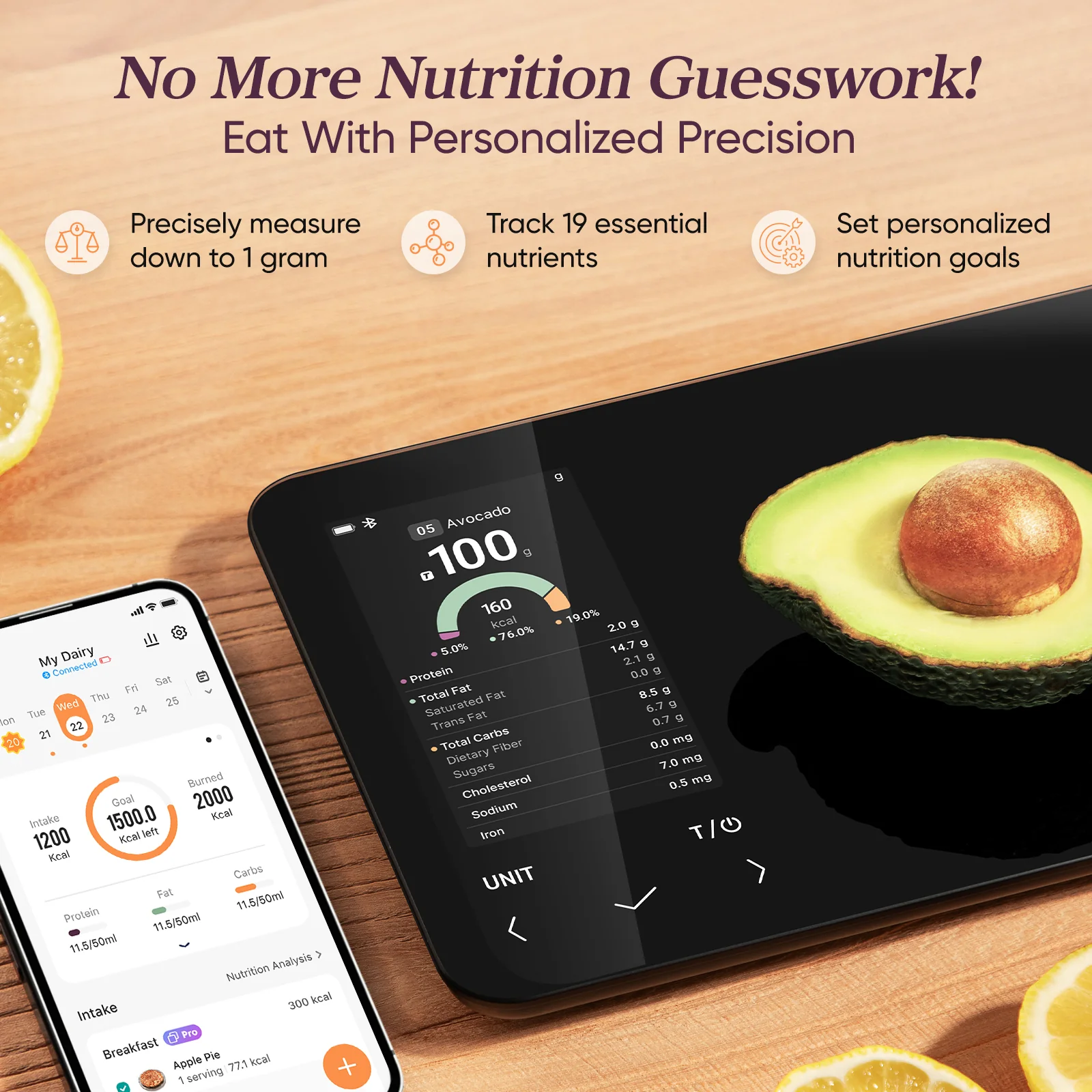 Cosori NutriLens Smart Nutrition Scale - Image 5